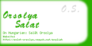 orsolya salat business card